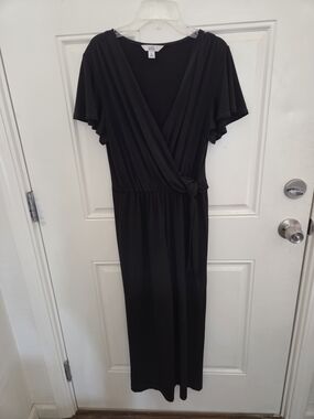 croft & barrow Black Wrap-Front Romper
